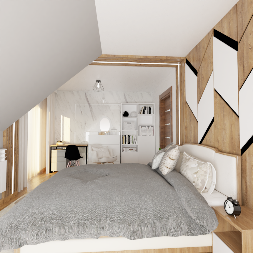 Meble na wymiar do małej sypialni